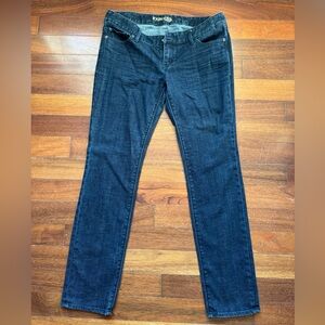 Express Dark Blue Women's Straight Leg Jeans